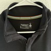 Smartwool Classic Men's M Merino Sport 250 1/4 Zip Pullover Black Gray gallery