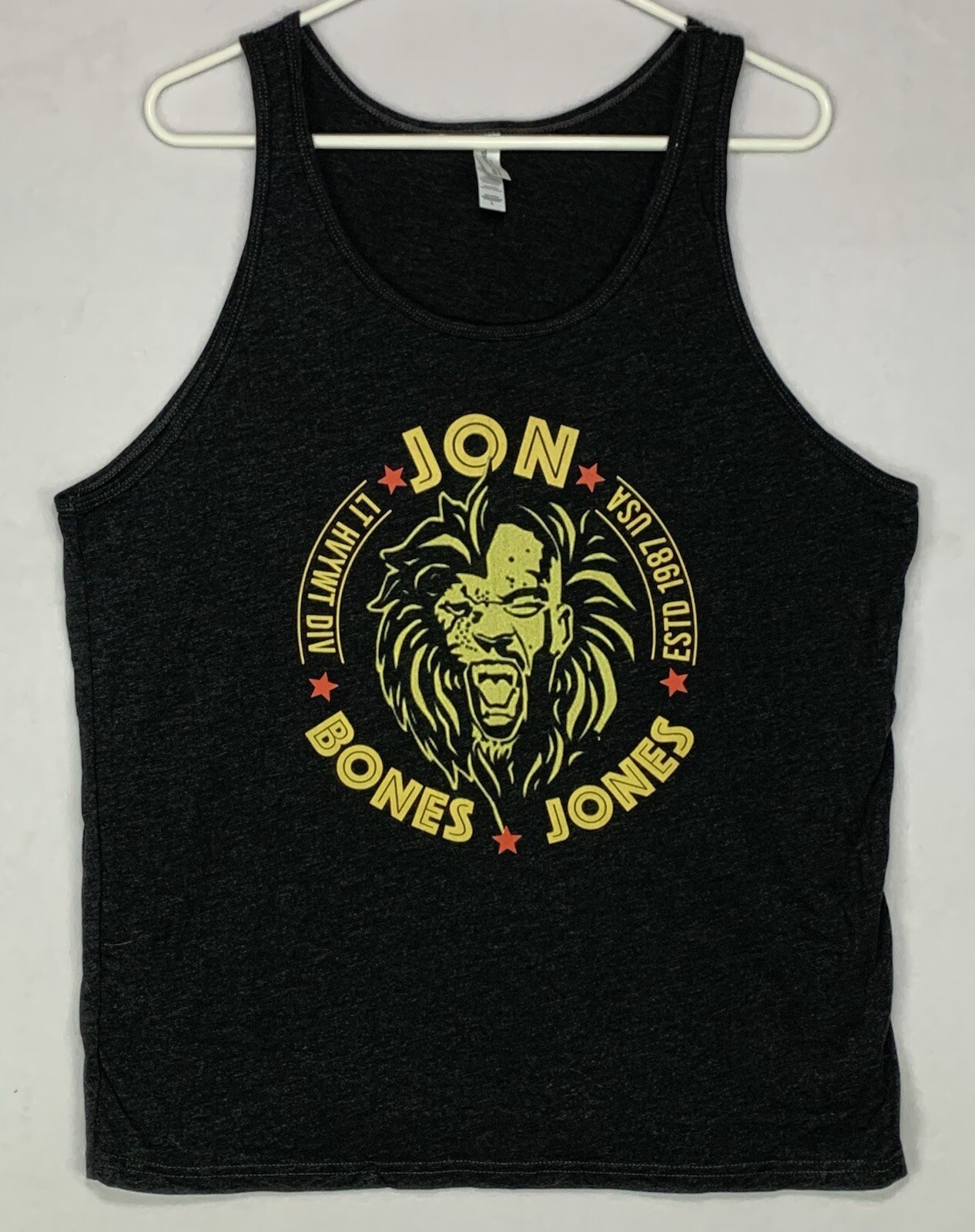 Jon Bones Jones Muscle Shirt Tank Top Men’s Large Sleeveless Black gallery