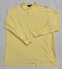 Polo Golf Ralph Lauren Long Sleeve Polo Shirt Pima Cotton Mens XXLarge Yellow