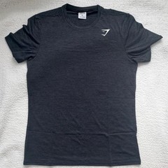Gymshark Black Short Sleeve Crew Neck Athletic T-Shirt Size M