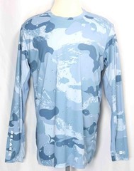 Pelagic Blue Water Camo Performance Fishing Gear Long Sleeve Shirt Mens Size XL