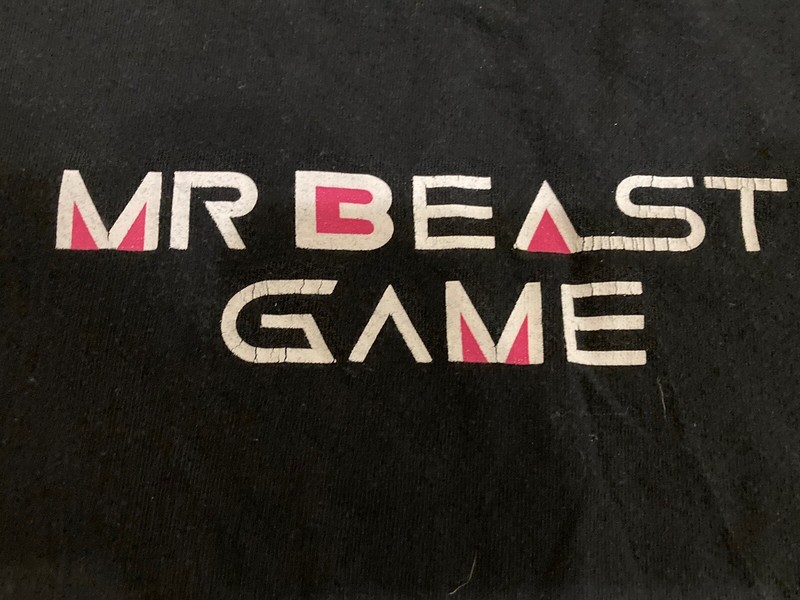 Mr Beast Game shirt men's large black graphic shirt "Let the Games Begin" gallery