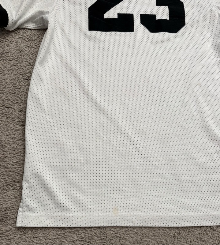 NIKE Jordan Air Mesh Gym White Thick Jersey Mens Size Medium gallery