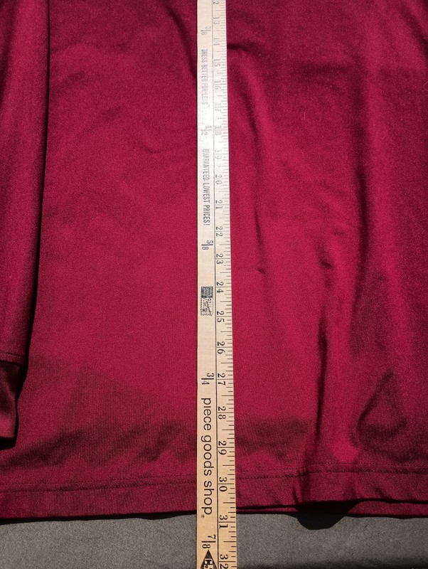 Bolle Tech Golf Shirt Men's Red L Long Sleeve Pullover Mock-neck Polyester gallery