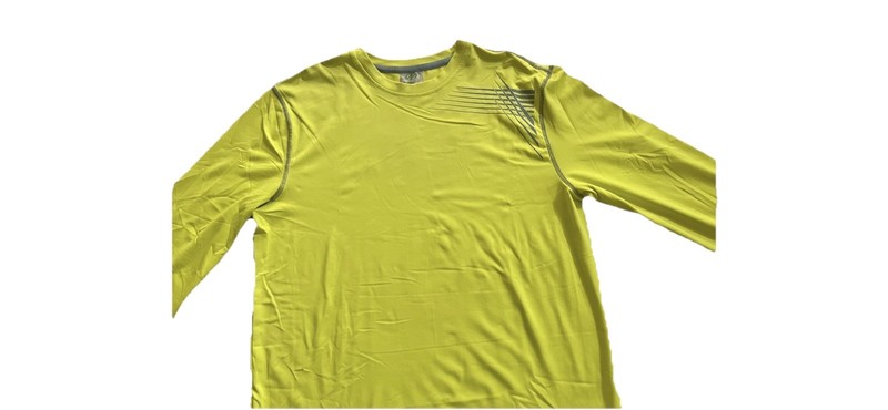 Nordictrack Men's Large Polyester Crew Neck Long Sleeve T-Shirt yellow Color gallery