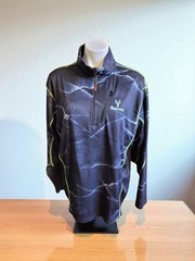 Huntworth Pullover 1/4 Zipper Mens XLarge Black Camo