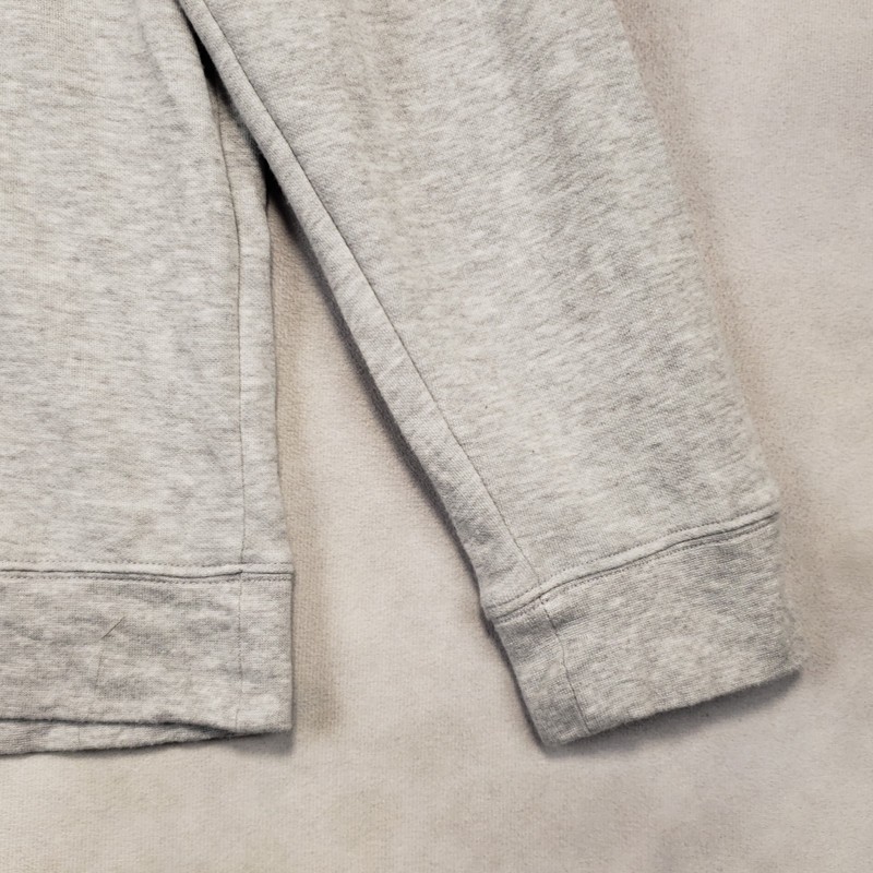 Turtleson 1/4 Zip Pullover Men Large Gray Long Sleeve Mock Neck Poly Cotton Blnd gallery