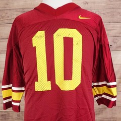 Vintage Nike Team Sports JERSEY 2XL Red #10 Mesh Football Jersey USA Made