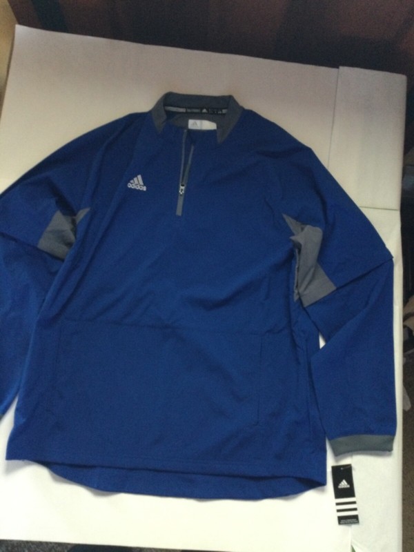 Adidas Quarter Zip Windbreaker Pullover Lightweight New Tags Removable Sleeves gallery