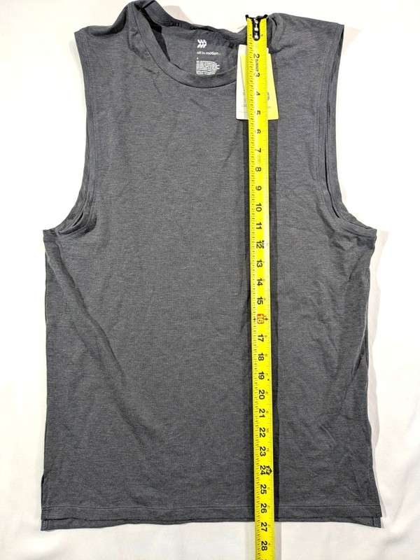 All In Motion Men's Gray Performance Tank Top sz S NWT gallery