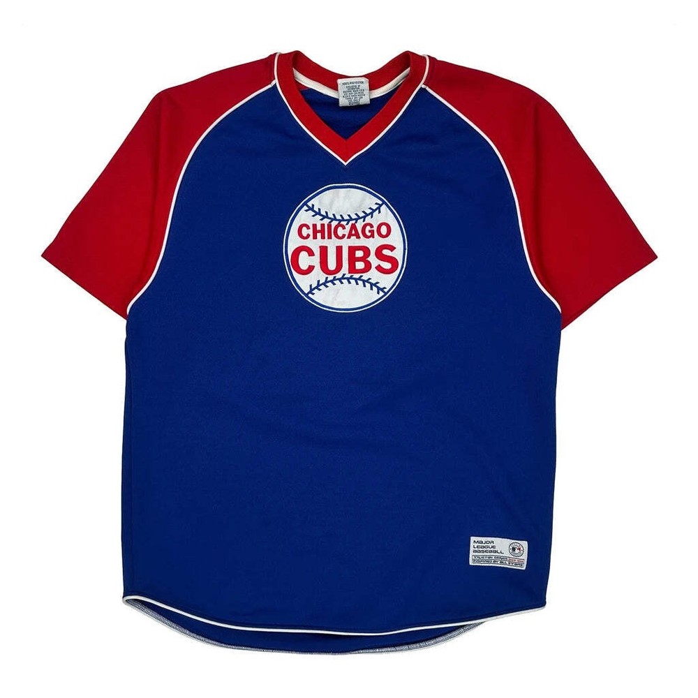 Chicago Cubs True Fan Jersey - Large Blue Polyester