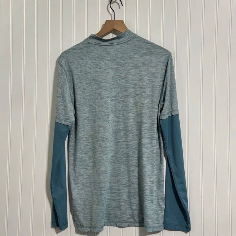 Hind Mens Running Performance Shirt S Blue Space Dye LongSleeve Stretch Gorpcore gallery