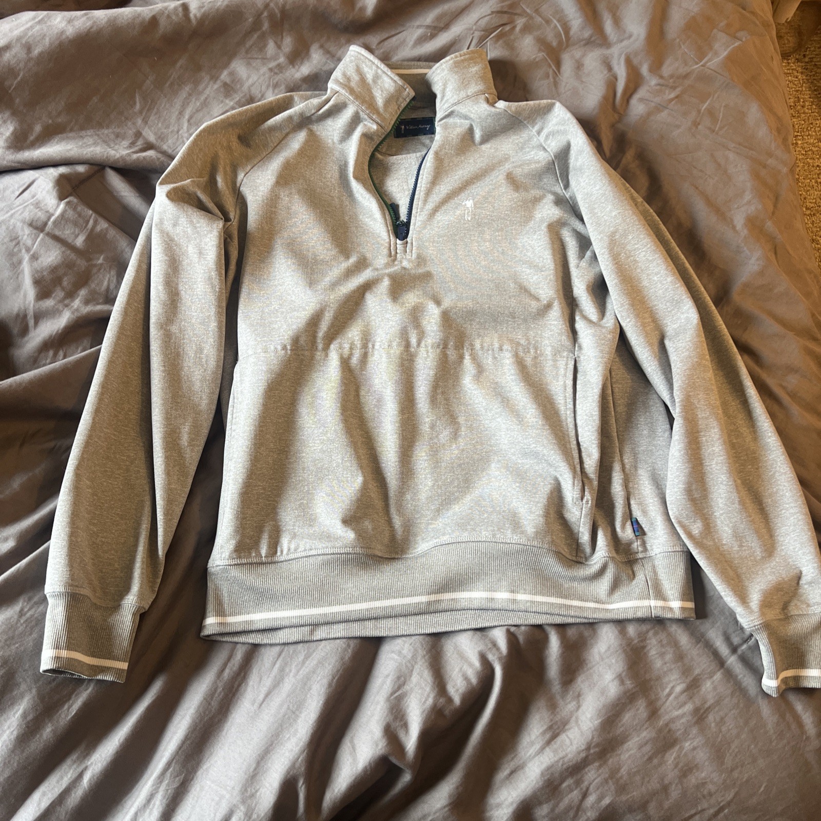 William Murray Pullover Mens M Gray Quarter Zip Golf Athletic Lightweight gallery