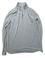 Lululemon Drysense Half Zip Pullover Mens Medium Heathered Chambray Long Sleeve