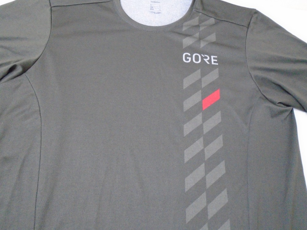 Gorewear Stretch T Shirt Sportswear Running Workout Gray Cycling Size Large Gore