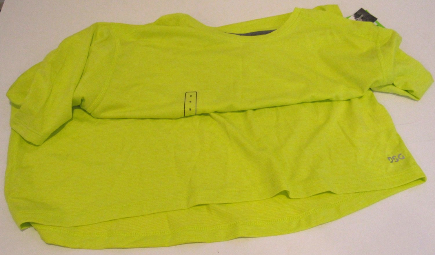 DSG Dick's Sporting Goods Mens Small All Out Performance Tee Shirt Citron NEW gallery