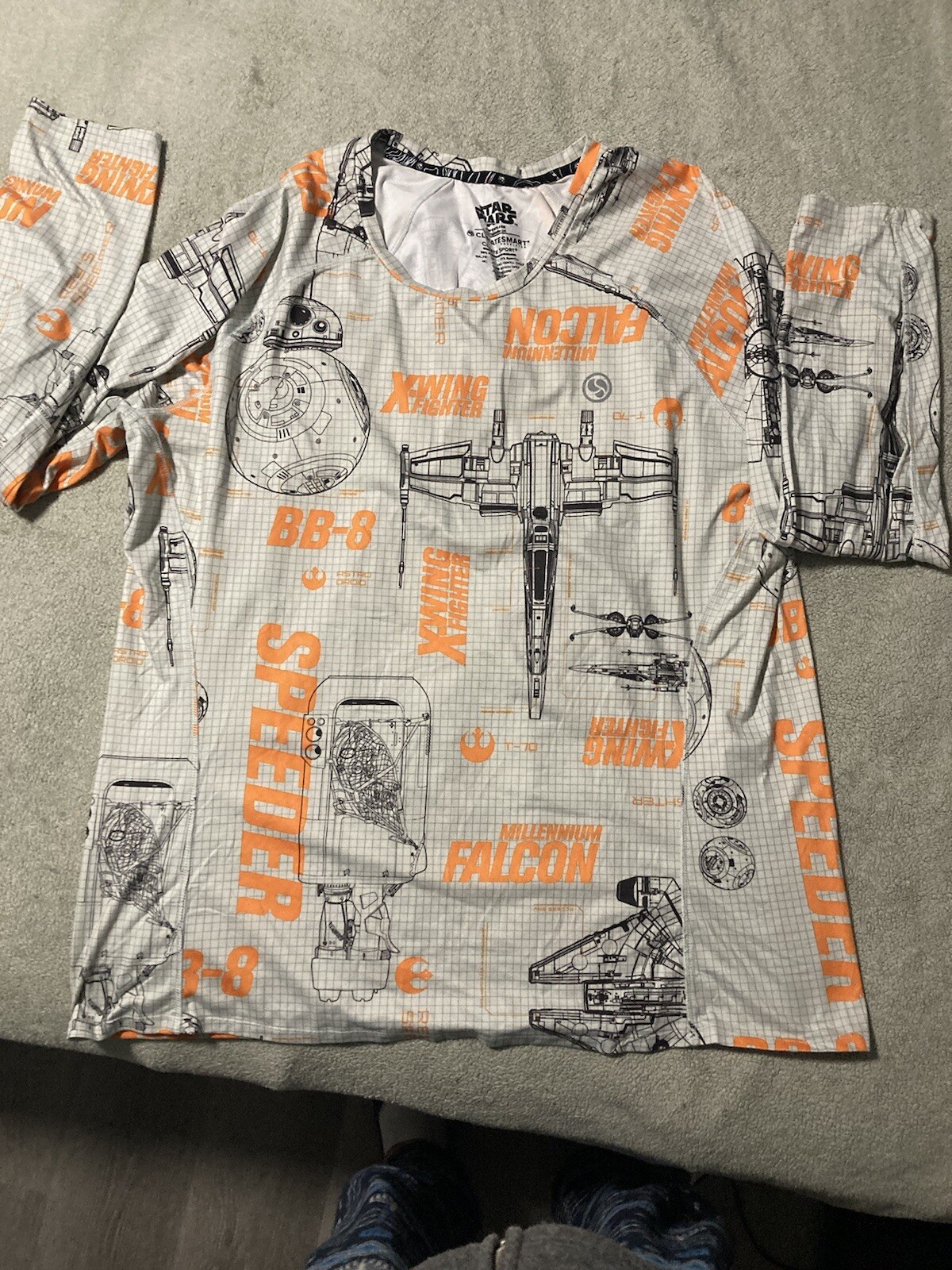 Star Wars Climate-Smart Men's Sport Mid weight Long Sleeve Shirt Size 2XL gallery