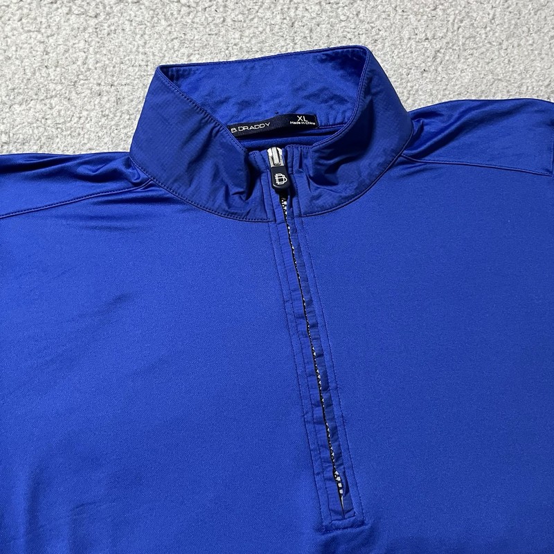 B Draddy 1/4 Zip Pullover Mens XL Performance Golf Stretch Pocket Long Sleeve gallery