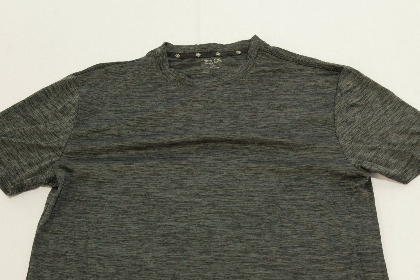 Zelos Mens Active Reflective Moisture Wicking S/S Shirt MC9 Black/Gray Small NWT gallery