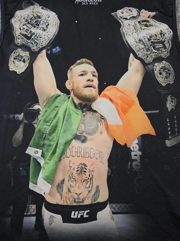 Boxeur Des Rues Conor McGregor Tank Top Men's 2X Graphic MMA Gym Boxing Workout gallery