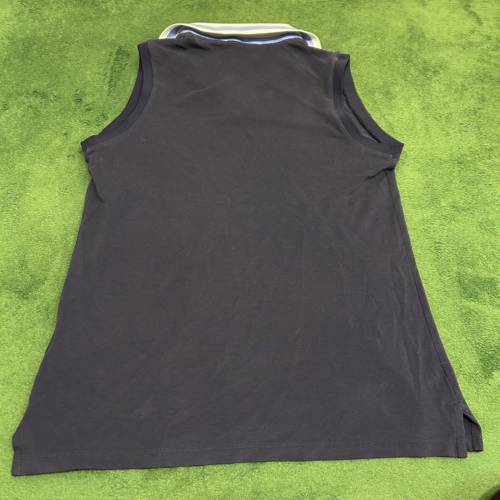 Polo Golf Ralph Lauren Womens Sleeveless Polo Shirt Small Navy Made Peru gallery