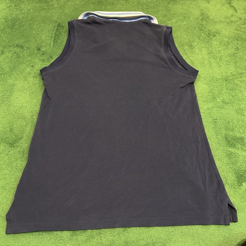 Polo Golf Ralph Lauren Womens Sleeveless Polo Shirt Small Navy Made Peru gallery
