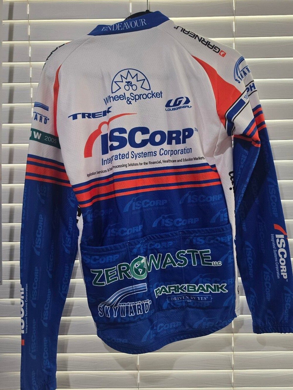 Louis Garneau ISCorp Cycling Jersey Full Zip Bike Shirt Short Sleeve Men's SZ M gallery