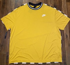 NIKE SCORPION CHECKER TOP YELLOW BROWN WHITE Size 2XL XXL AR1634-752 $70 NSW
