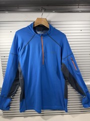 Columbia Omni-Heat 1/2 zip men’s size XL Blue Long Sleeves Pullover- NICE