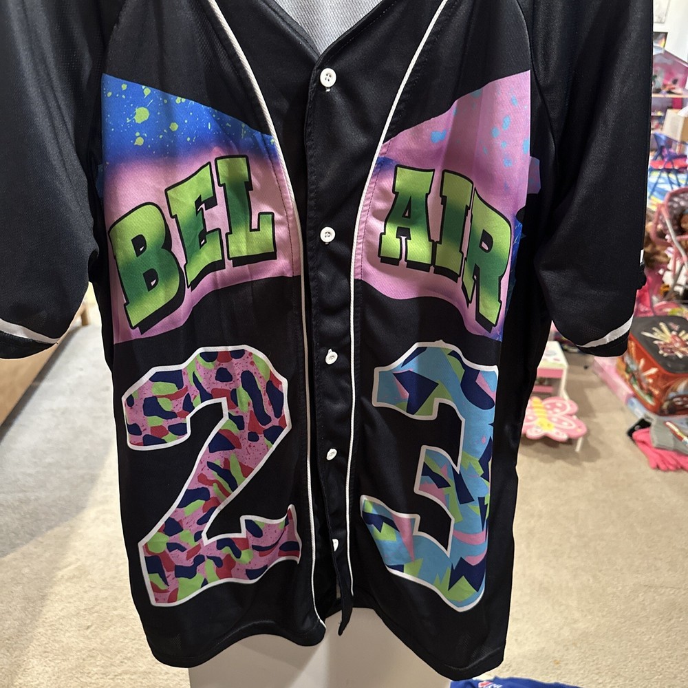 Vtg Hip Hop Fresh Prince Of Bel Air BASEBALL Jersey 23 XL