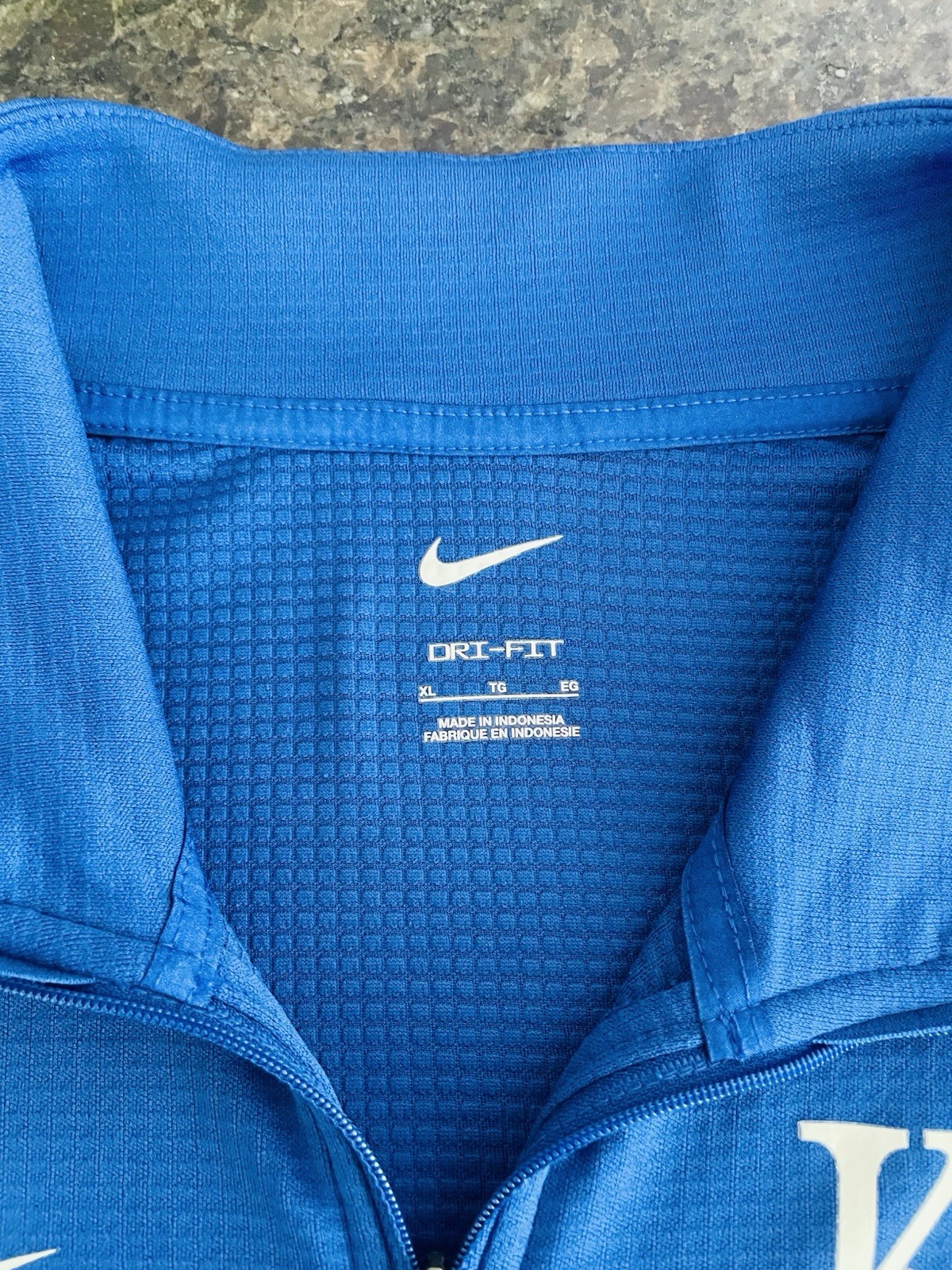 Nike Dri-FIT KC Kansas City 1/4 Zip Pullover Mock Neck Blue Men's XL gallery