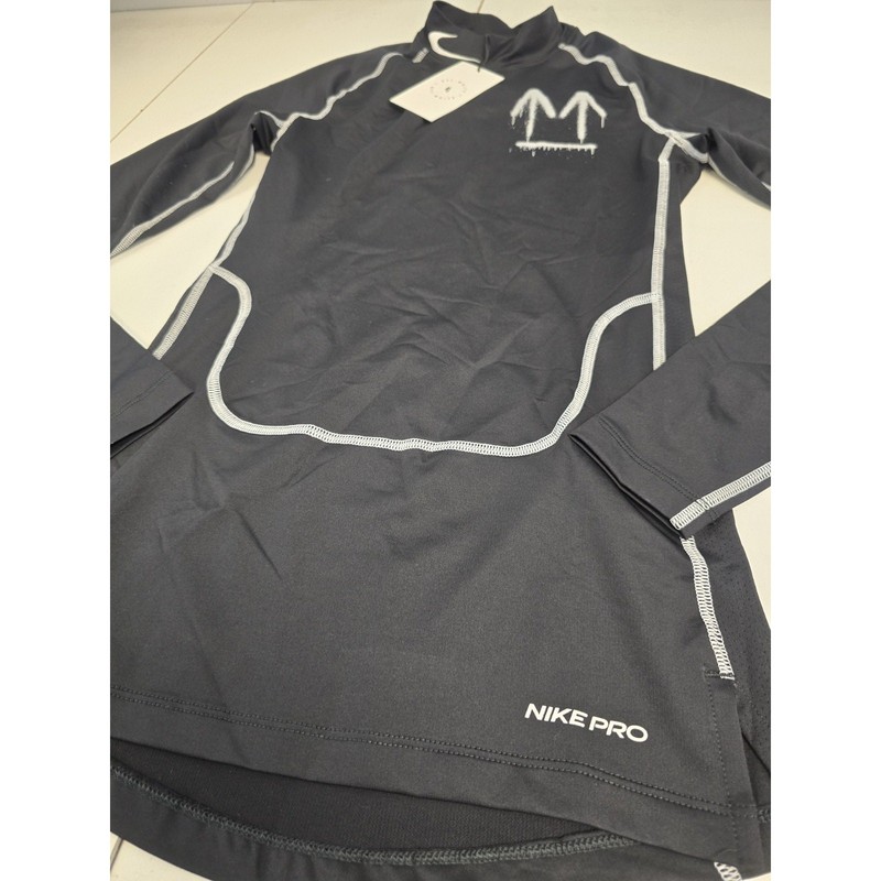 NIKE Pro x Off White long sleeve Virgil Abloh Spray Black Top Size XS Authentic gallery