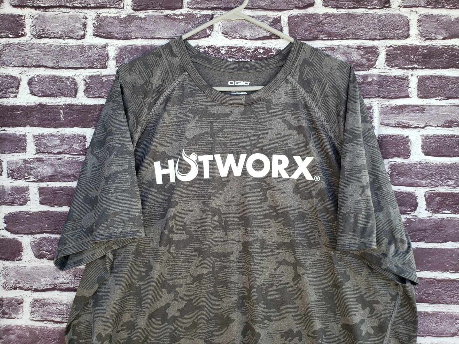 🔥 Hotworx OGIO Camouflage Camo Gray Training Shirt Men's 2XL 3XL gallery