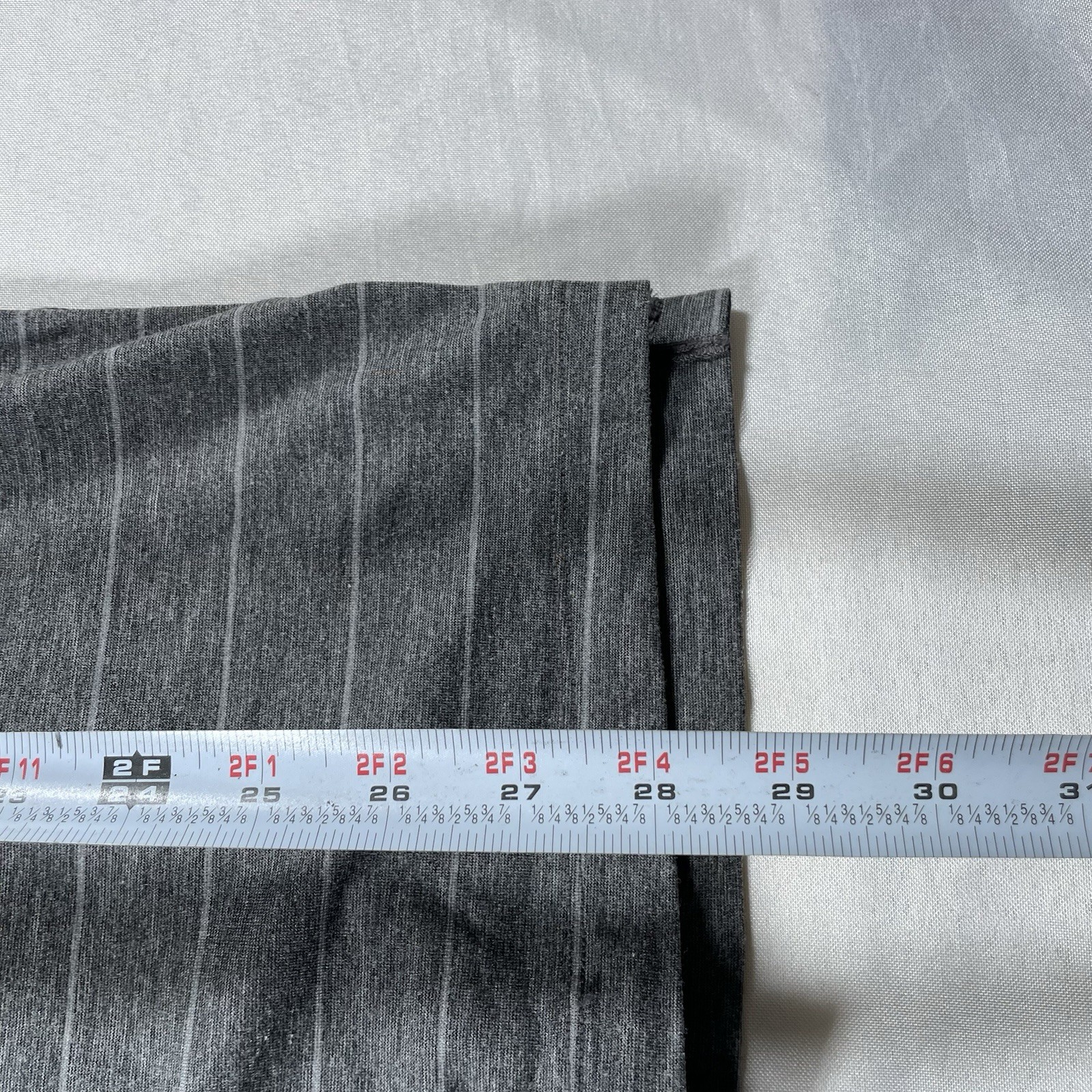 Luluemon tee shirt stripe grey quick dry performance stretch ourdoor athletic L gallery
