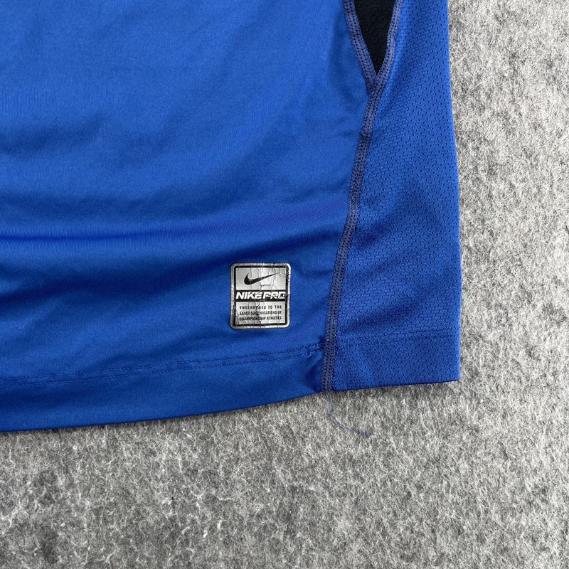 Nike Shirt Mens S Blue Pro Fitted Tank Top Stretch Gym Sports Outdoor gallery