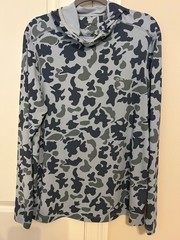 Mens Orvis Sun Defense Hoody Blue Camo Medium