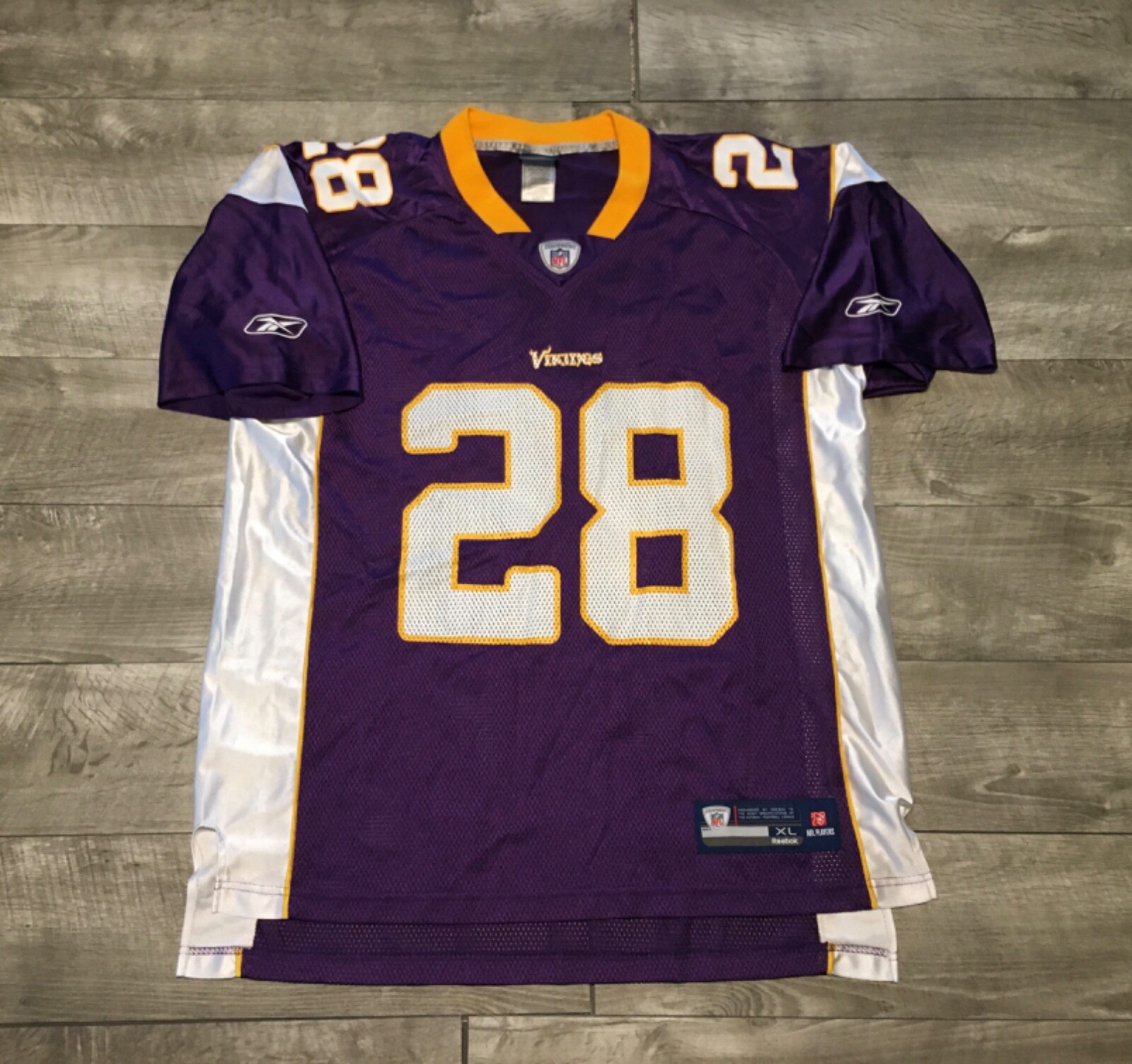 Adrian Peterson Reebok On Field Minnesota Vikings Football Jersey Size XLarge gallery
