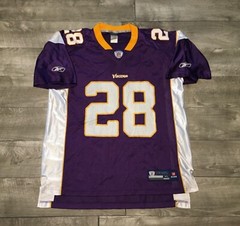 Adrian Peterson Reebok On Field Minnesota Vikings Football Jersey Size XLarge