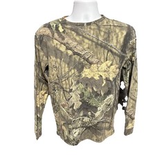 Mossy Oak Long Sleeve Camouflage Shirt Men Medium Hunting Fishing Outdoors