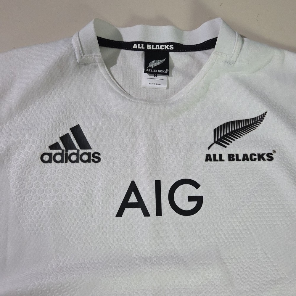 Adidas Rugby Jersey All Blacks AIG 2015/16 Away | Men's | White/Black Medium W5