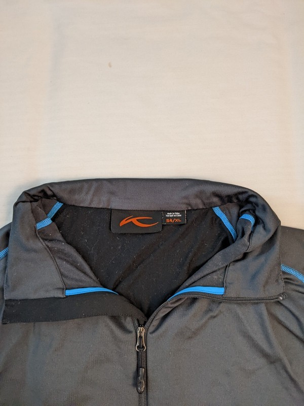 KJUS Golf Keano Half Zip Performance Stretch Pullover Mens 54 XL Black Active gallery