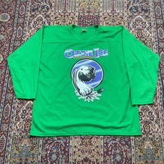 VTG 80s 90s SP Ozzie Ice Hockey Training Facility Jersey Green Polar Bear XL #7