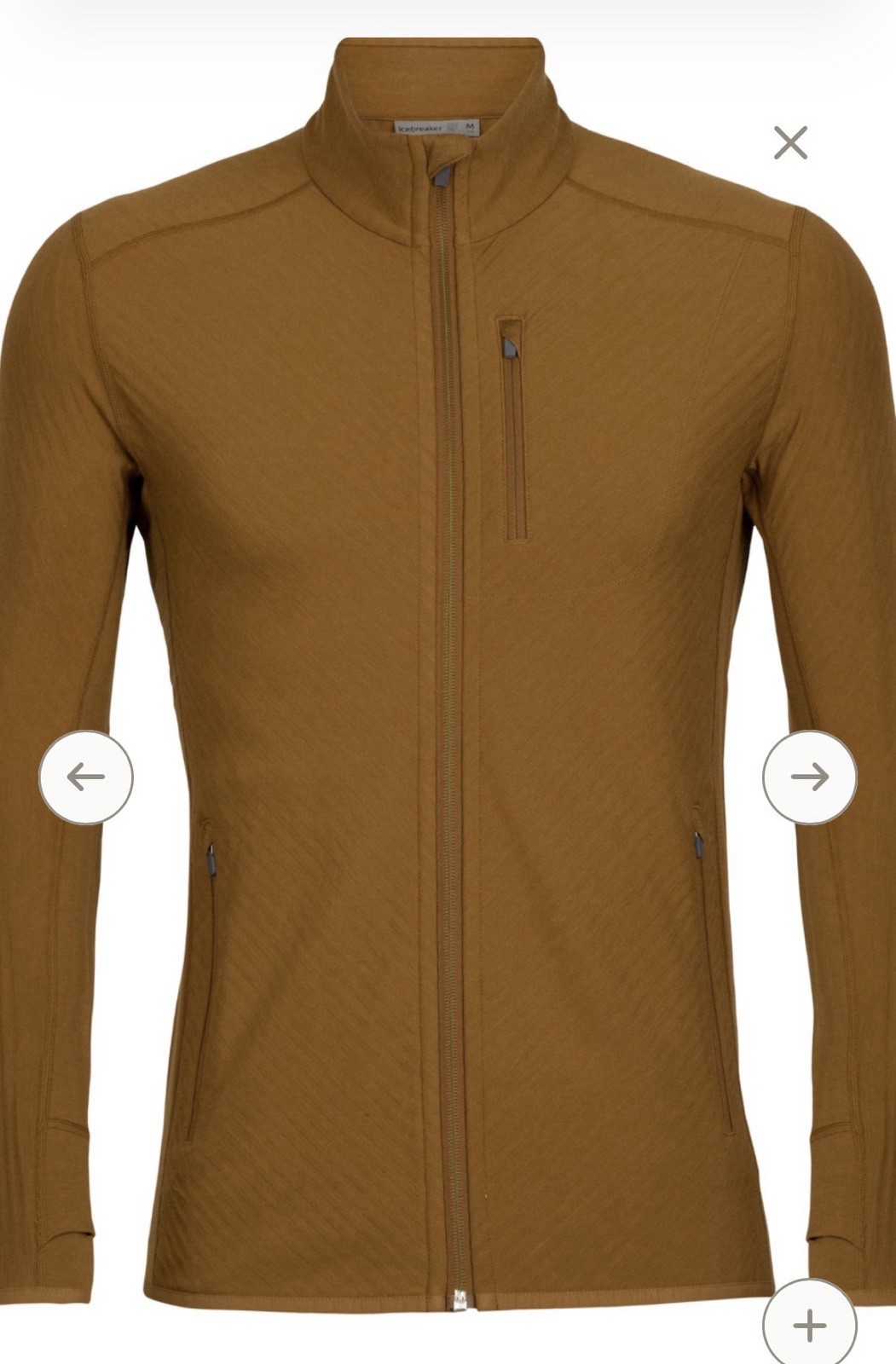 Icebreaker Descender Zip Top Men’s Size Large NWT gallery