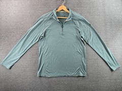 Smartwool Merino 150 Shirt Men’s Medium Wool Blend 1/4 Zip Long Sleeve Pullover