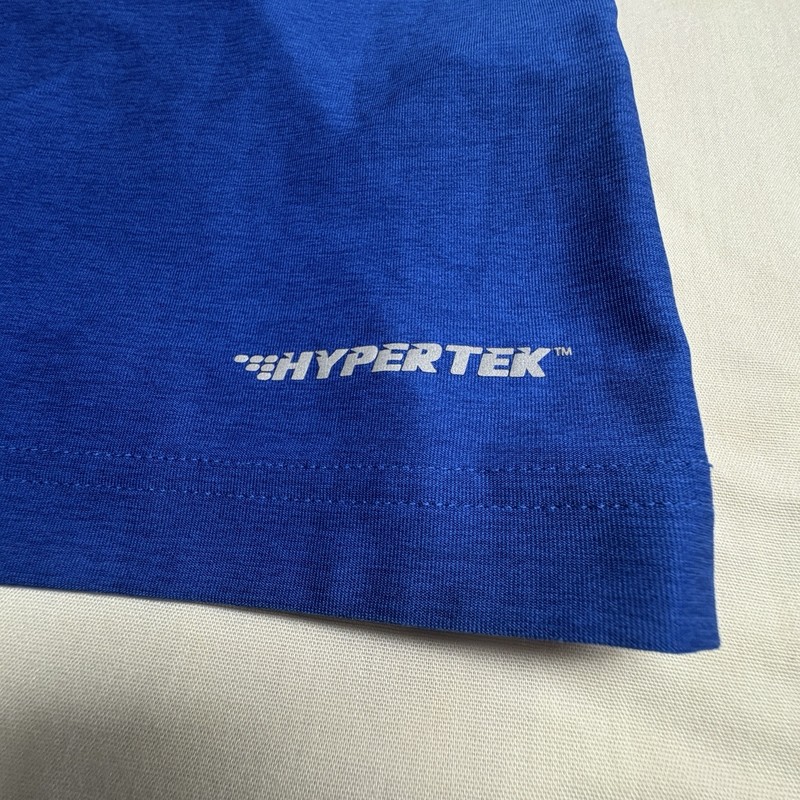 HEAD Hypertek Men's V-Neck Stretch Polyester Active T-Shirt Blue Size S gallery