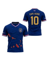Personalized Cape Verde Soccer Jersey Custom Name Number Cabo Verde Football Shi