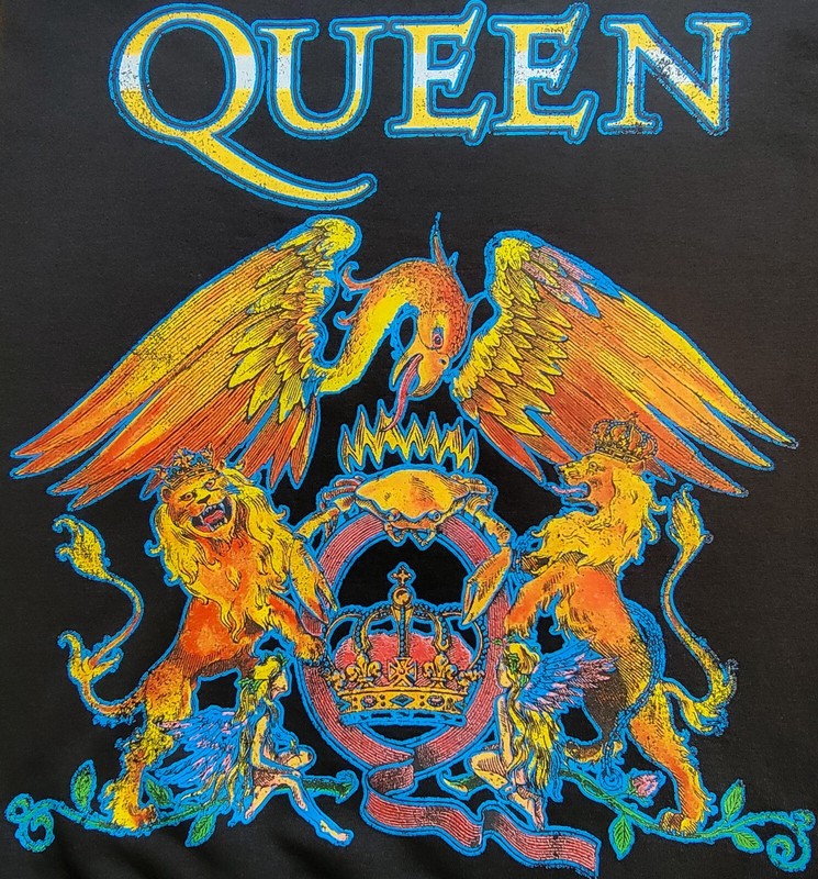 NWT Men's QUEEN Official Merch Hoodie Premium Rock n Roll Sweatshirt Black gallery