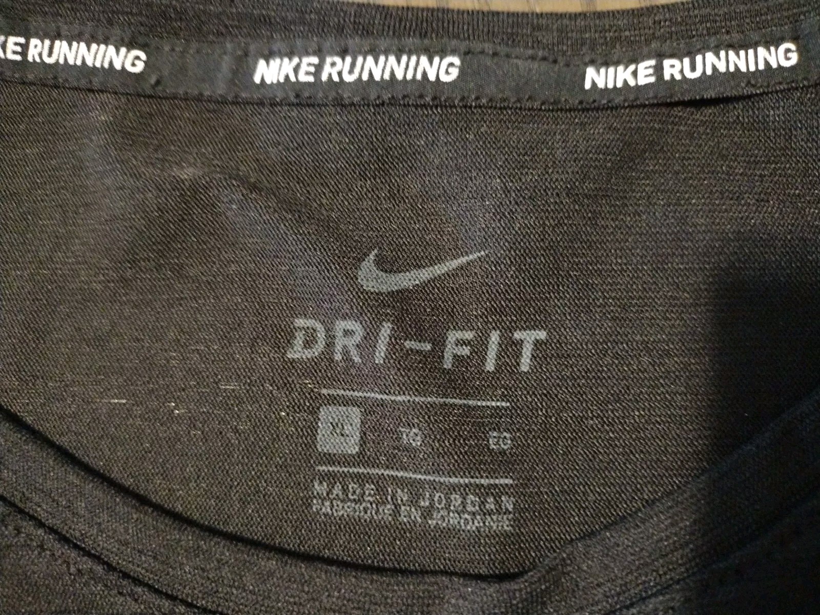 Nike Dri Fit Running Shirt Reflective Black Mens Size X Large gallery