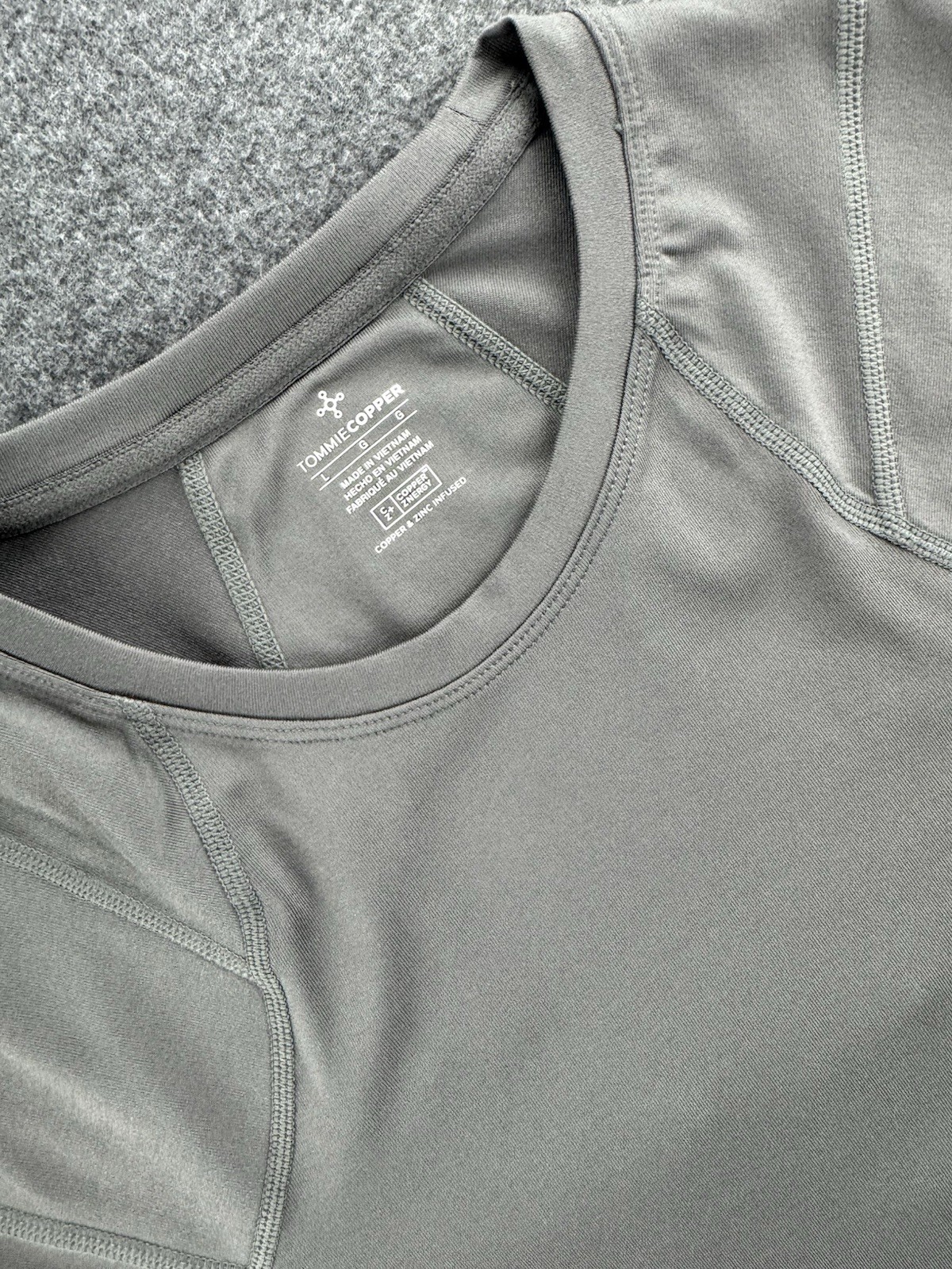 Tommie Copper Shirt Mens Size Large Shoulder Centric Support Short Sleeve Gray gallery