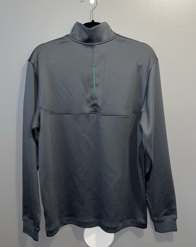 Nike Dri-Fit Golf Stretch 1/2 Zip Pullover Mens M Long Sleeve Grey Logo gallery